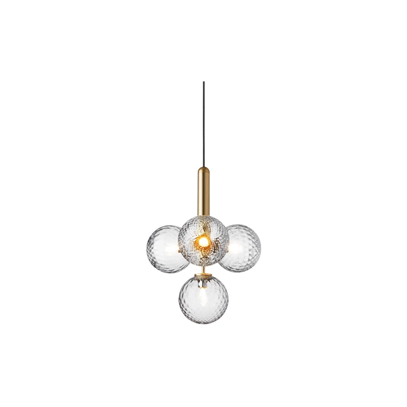 Miira 4 Pendant Brass Optic Clear