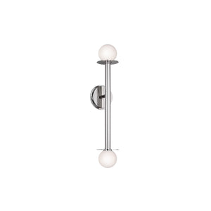 Nodes Double Sconce Nickel