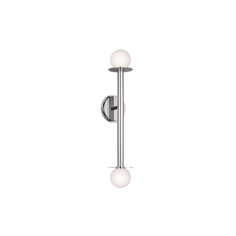 Nodes Double Sconce Nickel