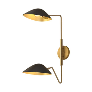 Oscar Wall Light Gold/Black