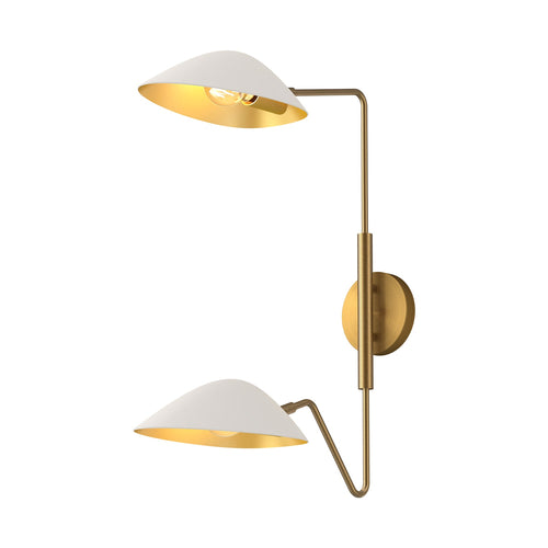 Oscar Wall Light Gold/White