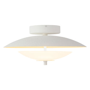 Prescott White Semi-Flush Mount