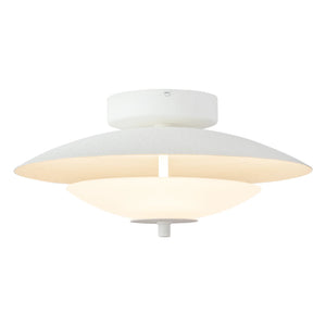 Prescott White Semi-Flush Mount