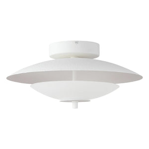 Prescott White Semi-Flush Mount