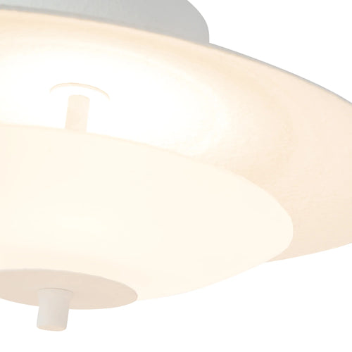 Prescott White Semi-Flush Mount
