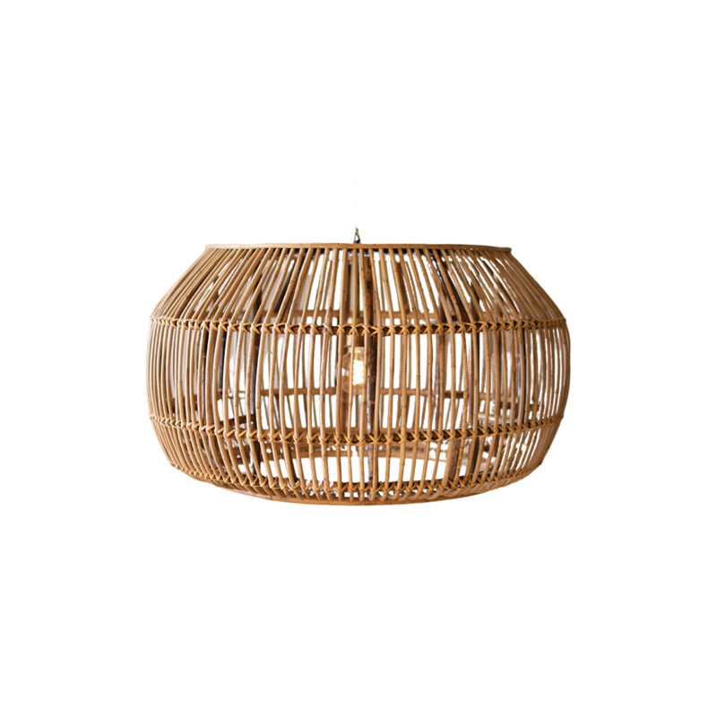 Pantai Large Round Bamboo Pendant Light