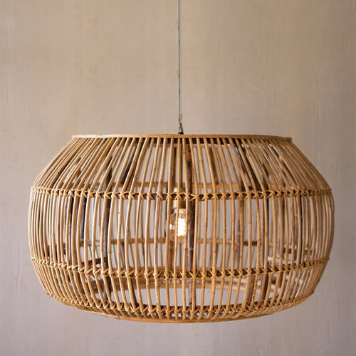 Pantai Large Round Bamboo Pendant Light