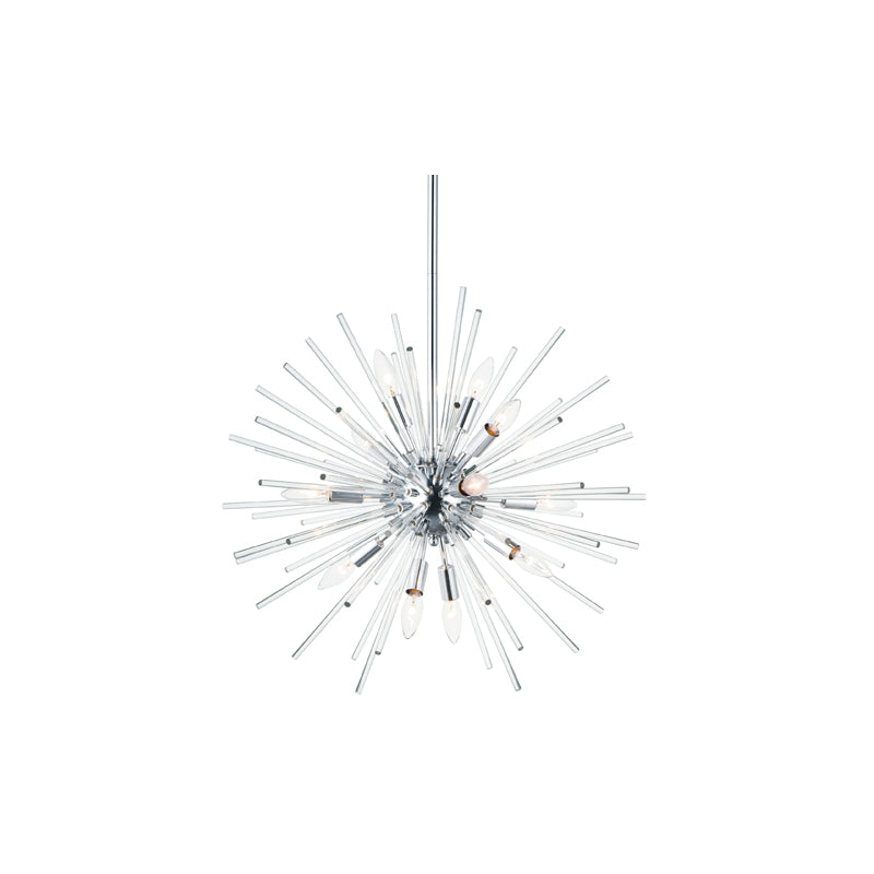 Polaris 12 Light Chandelier Polished Chrome