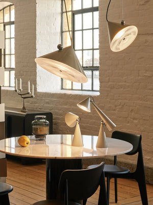 Pose Small Pendant Light Putty