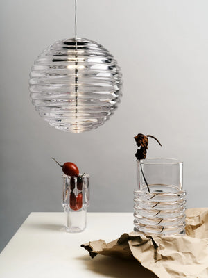 Press Medium Sphere Pendant Clear