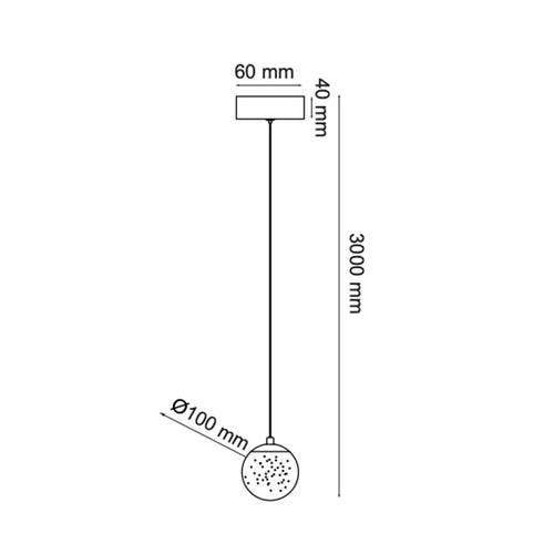 Sing Pendant Black