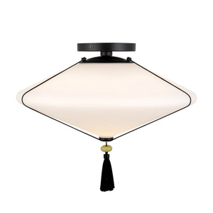 Reeve Black Semi-Flush Mount