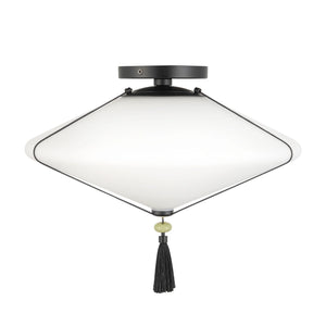 Reeve Black Semi-Flush Mount