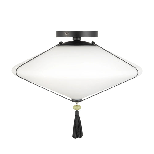 Reeve Black Semi-Flush Mount