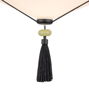 Reeve Black Semi-Flush Mount