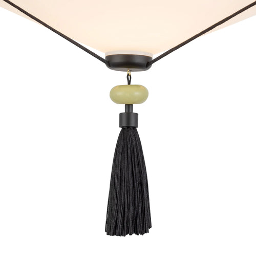 Reeve Black Semi-Flush Mount