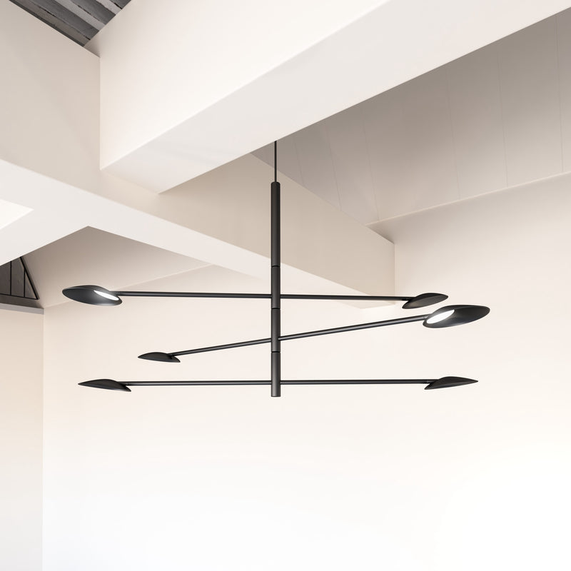 Rotaire 6 Chandelier
