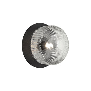 Knobbel Wall Clear Ribbed Glass