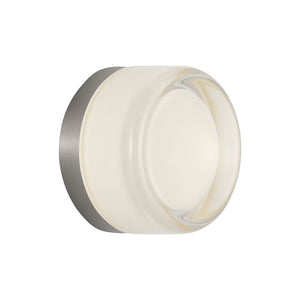 Tatum Wall Sconce Nickel/Milk Glass
