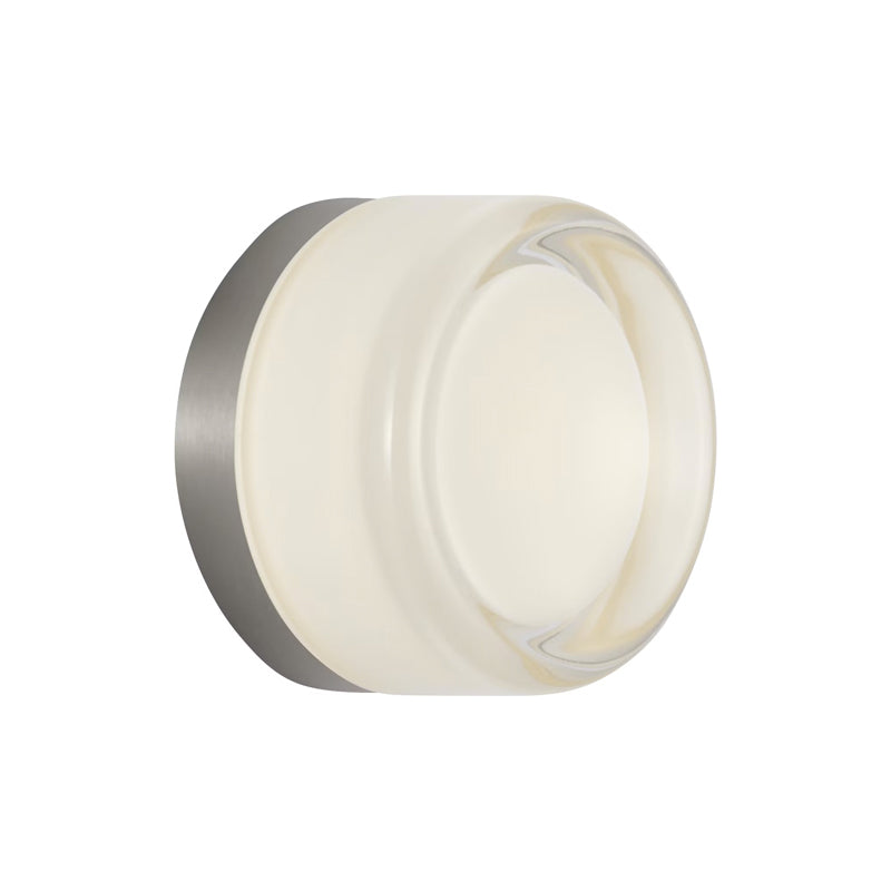 Tatum Wall Sconce Nickel/Milk Glass