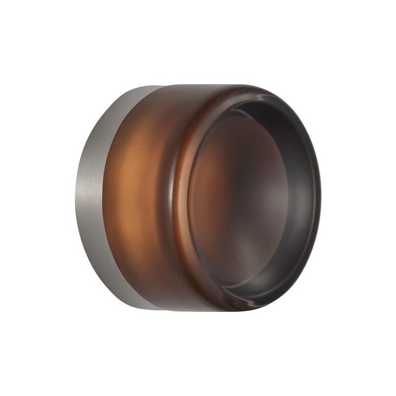 Tatum Wall Sconce Nickel/Smoke Glass