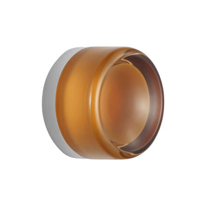 Tatum Wall Sconce Chrome/Amber Glass