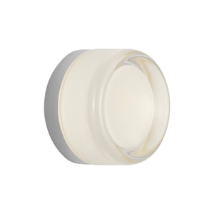 Tatum Wall Sconce Chrome/White Glass