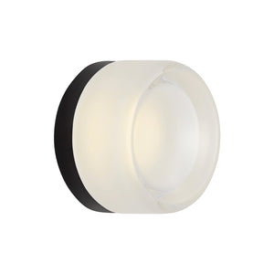 Tatum Wall Sconce Black/Clear Glass