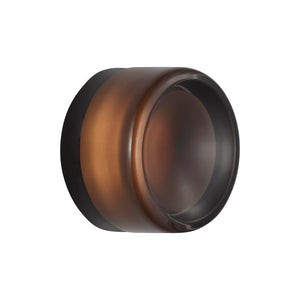 Tatum Wall Sconce Black/Smoke Glass
