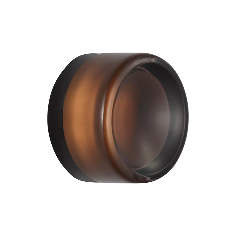 Tatum Wall Sconce Black/Smoke Glass