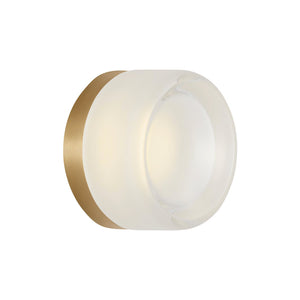 Tatum Wall Sconce Brass/Clear Glass