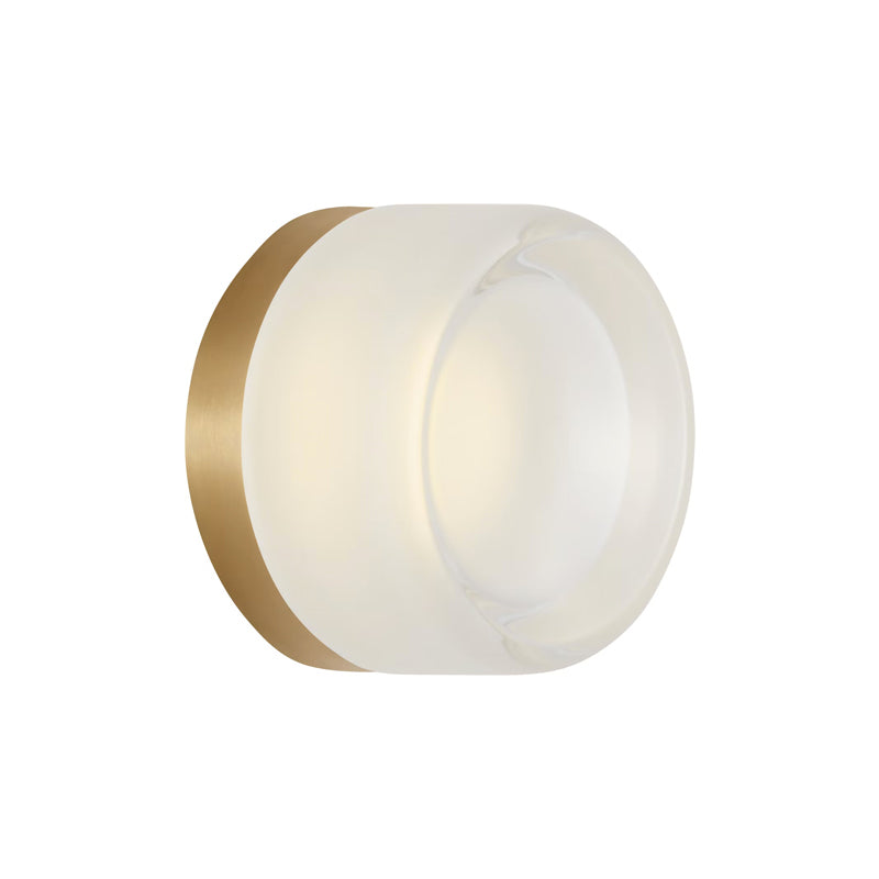 Tatum Wall Sconce Brass/Clear Glass