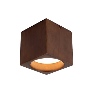 Bosco Walnut Semi-Flush Mount Small