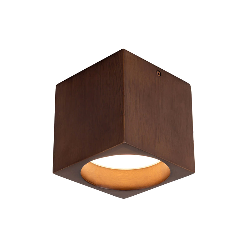 Bosco Walnut Semi-Flush Mount Small