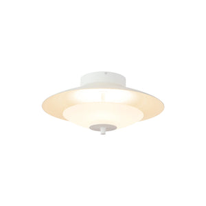 Prescott White Semi-Flush Mount