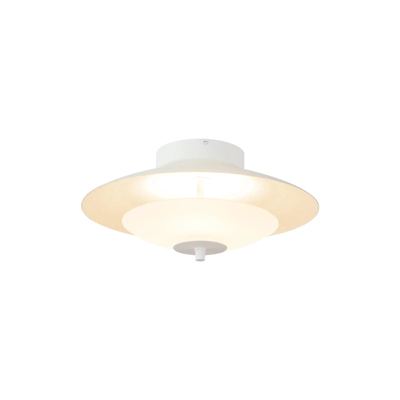 Prescott White Semi-Flush Mount
