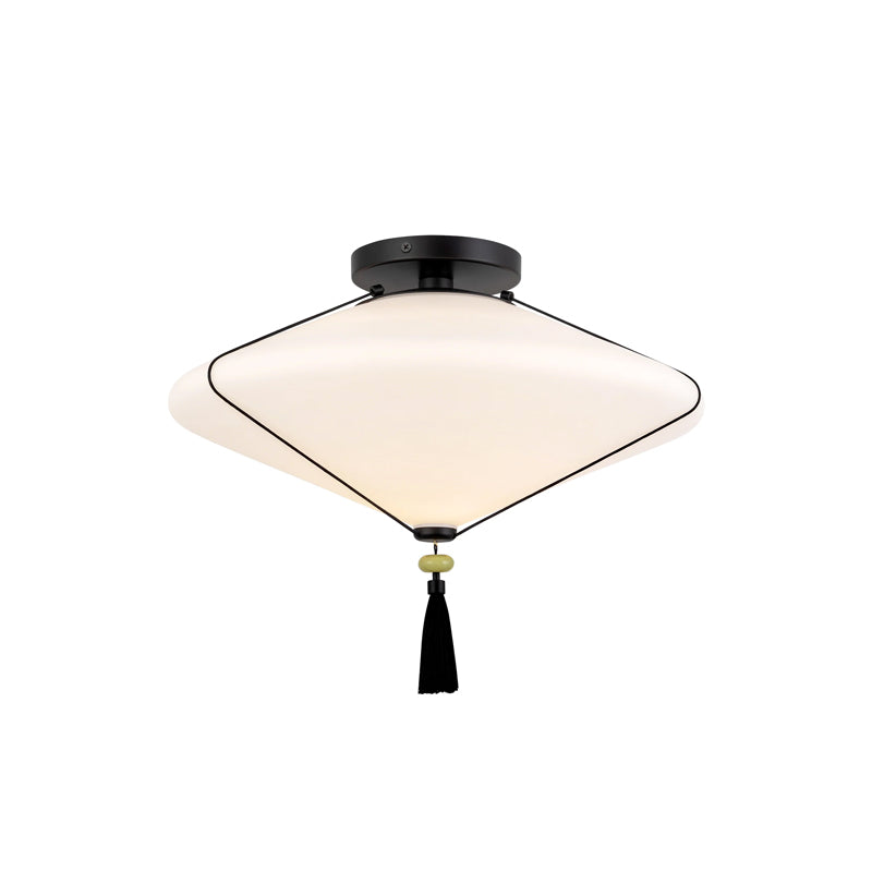 Reeve Black Semi-Flush Mount