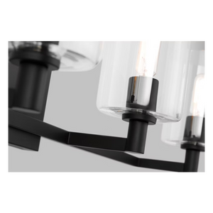 Fullton 4-Light Bath Sconce Black