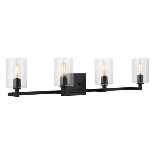 Fullton 4-Light Bath Sconce Black