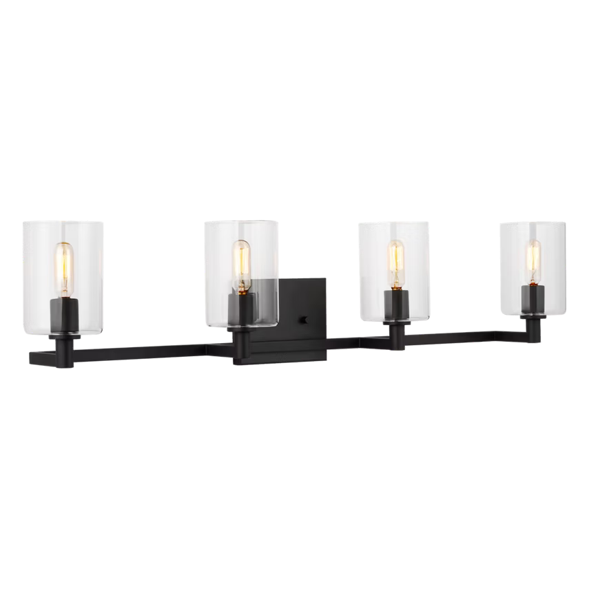 Fullton 4-Light Bath Sconce Black