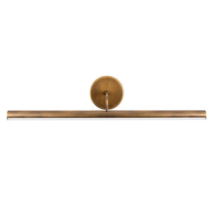 Slender Wall Picture Light Medium Brass