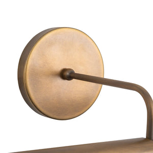Slender Wall Picture Light Medium Brass