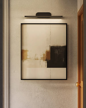 Slender Wall Picture Light Large Brass
