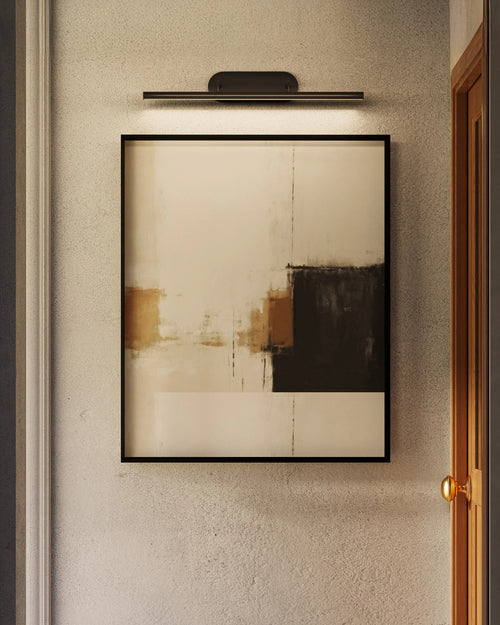 Slender Wall Picture Light Large Brass