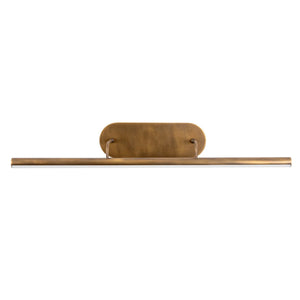 Slender Wall Picture Light Large Brass