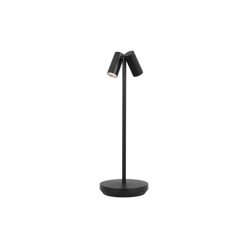 Doppia Rechargeable Table Lamp Black