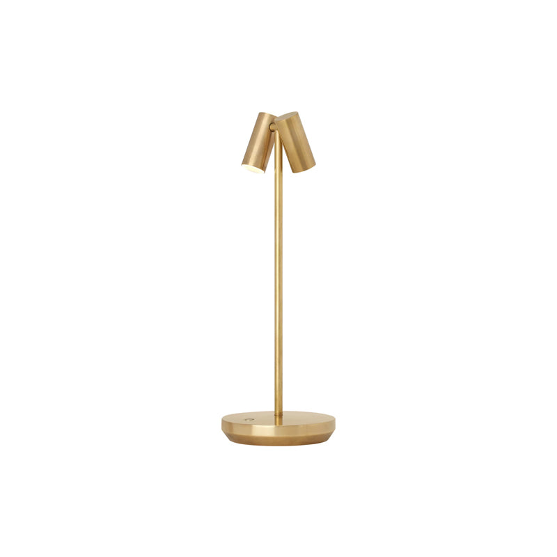 Doppia Rechargeable Table Lamp Brass