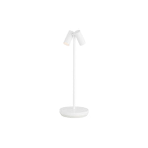 Doppia Rechargeable Table Lamp White