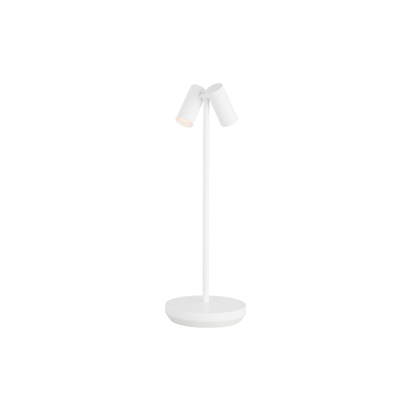 Doppia Rechargeable Table Lamp White