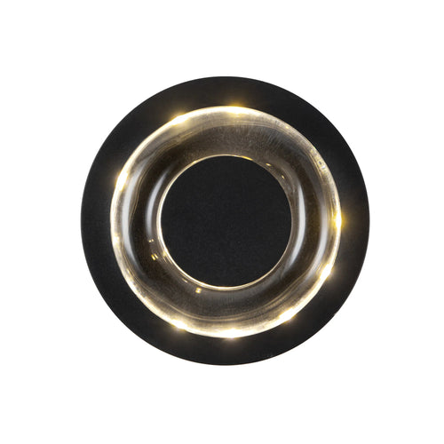 Stephord Exterior Wall Black/Clear Glass